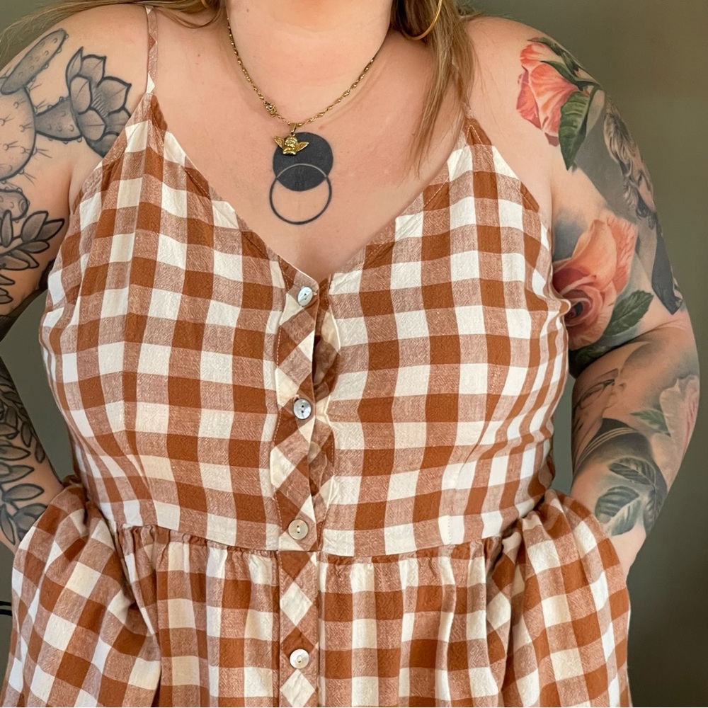 Checkered Print dress